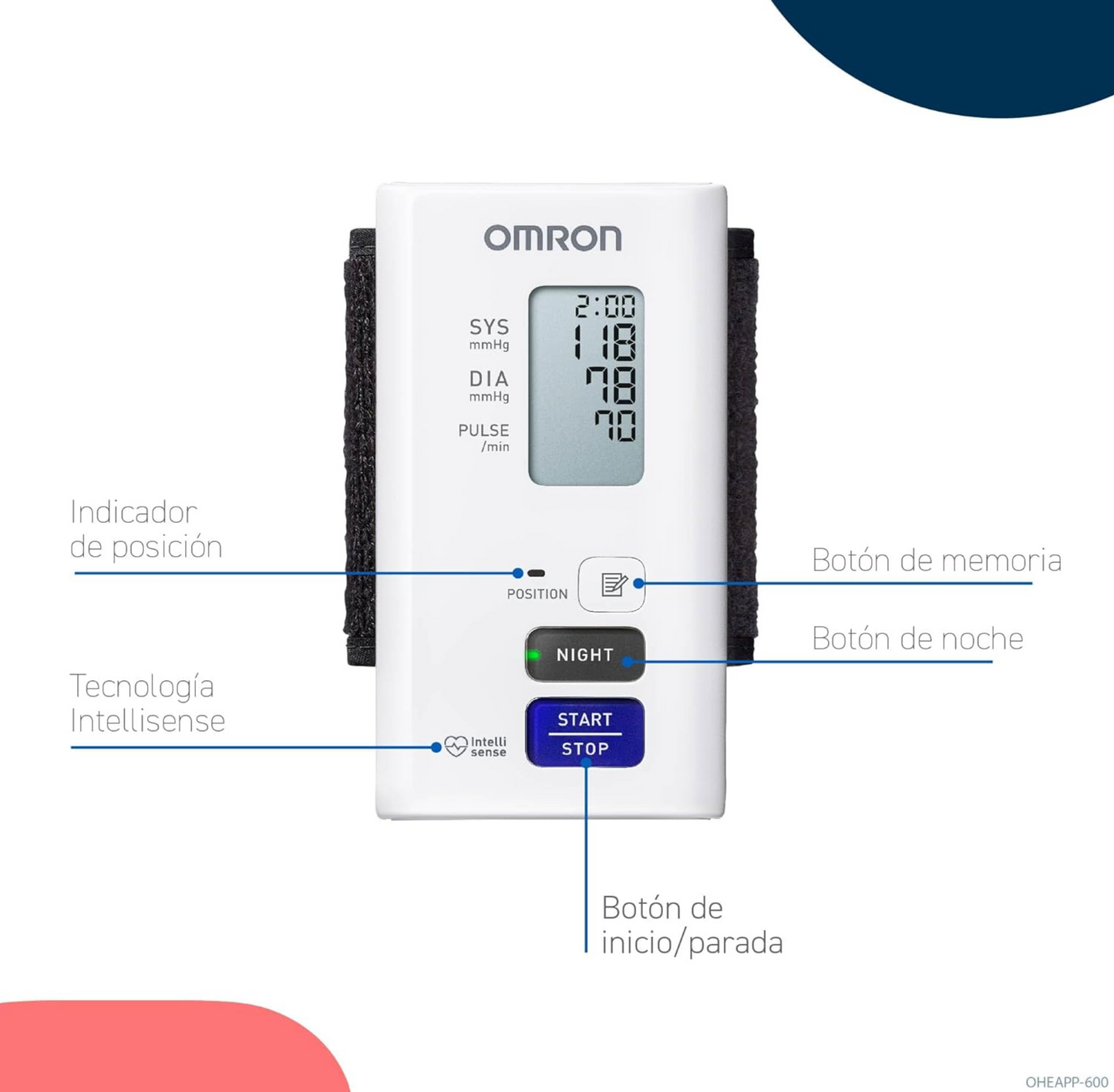 OMRON NightView HEM-9601T Tensiómetro Monitorización 24h Día y Noche