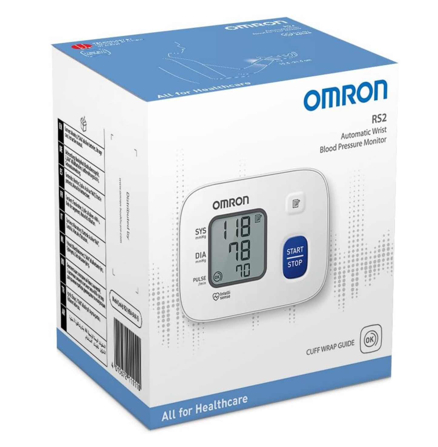 OMRON RS2 Tensiómetro Muñeca Compacto Portátil