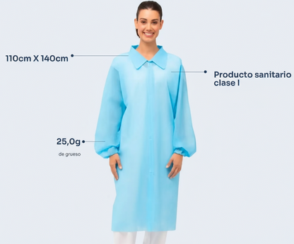 Batas Polipropileno 25g. Caja 100u.