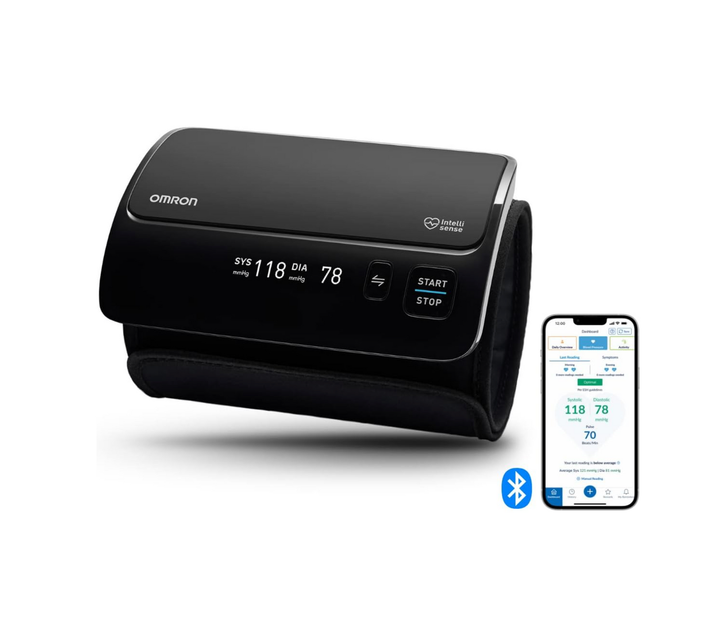 OMRON Evolv Tensiómetro Todo en Uno Sin Cables Bluetooth