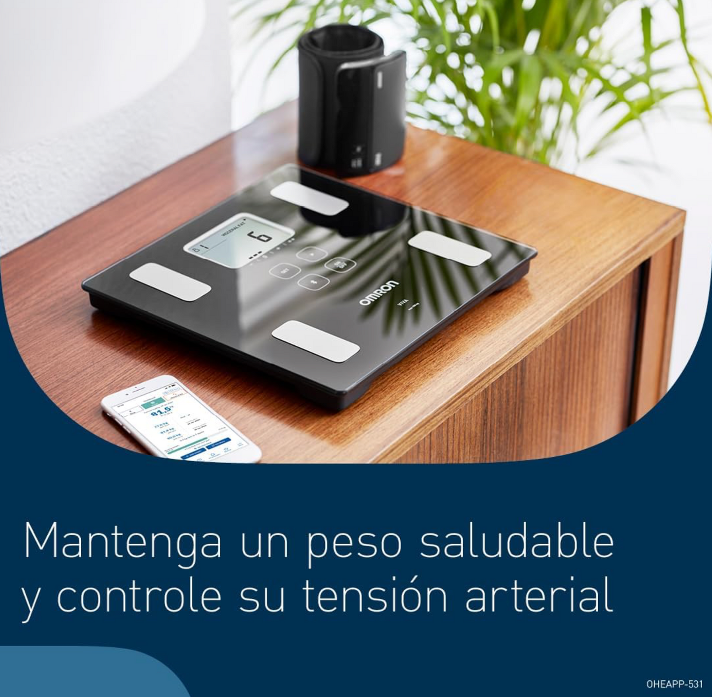 OMRON VIVA Báscula Composición Corporal Bluetooth Inteligente