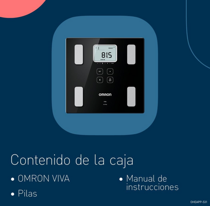 OMRON VIVA Báscula Composición Corporal Bluetooth Inteligente