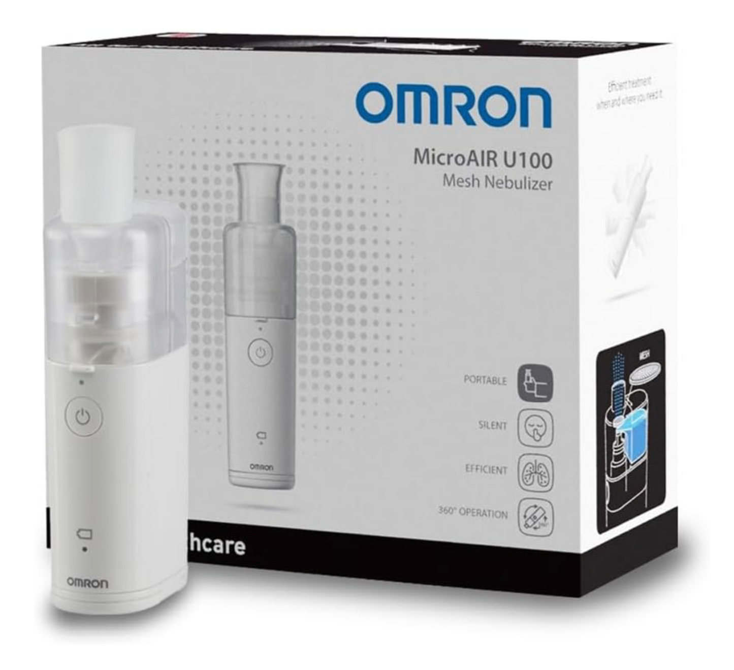 OMRON MicroAir Nebulizador Malla Portátil Silencioso 20dB