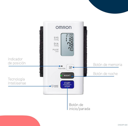 OMRON NightView HEM-9601T Tensiómetro Monitorización 24h Día y Noche