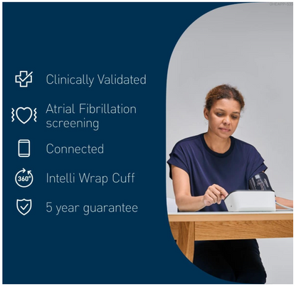 Omron M6 Comfort AFib Tensiómetro de brazo con Intelli Wrap (22–42 cm)