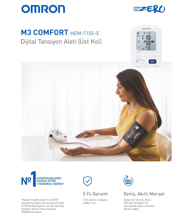 OMRON M3 Comfort Tensiómetro de Brazo Automático
